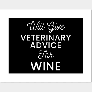 Will give veterinary advice for wine typography design for wine loving Vets Posters and Art